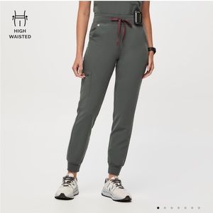 Figs High Waisted Zamora Jogger Scrub Pants - Bonsai (PO 2494)